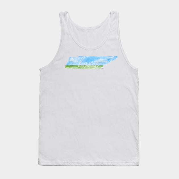 Tennessee Home State Tank Top by RuthMCreative